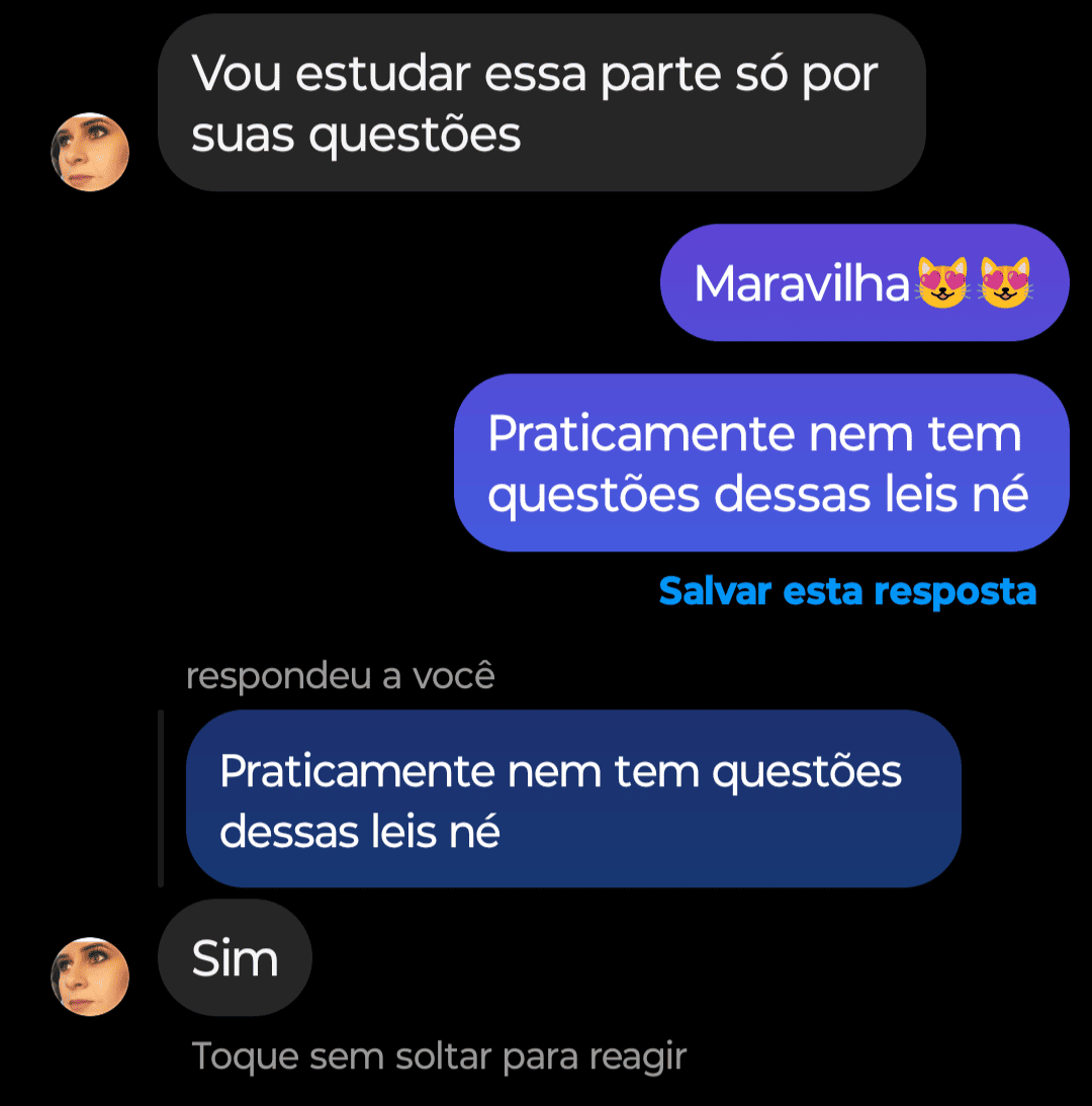 Aluna diz que vai estudar pelas questões